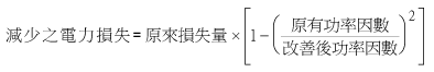 減少電力損失示意圖